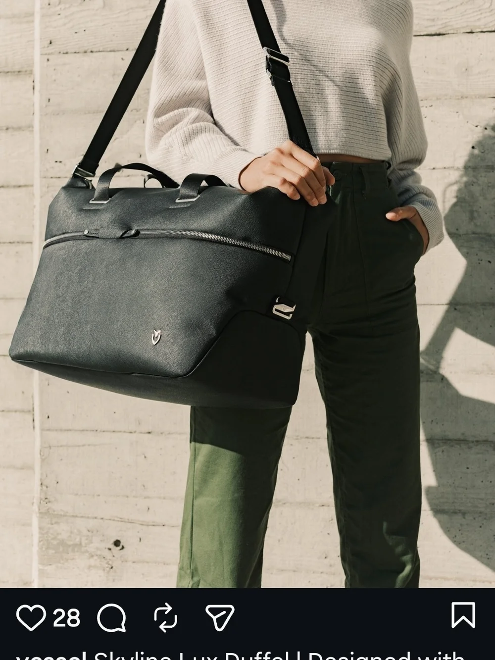 Vessel Skyline Lux DuffelNavy Blue